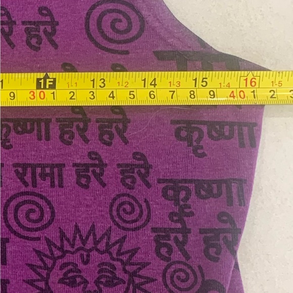 TREE OF LIFE cotton tank size S/M in purple hippie boho - Picture 2 of 5